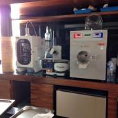 Is this a kitchen lab or what? Mejekawi's science lab—brainchild of Chef Will.